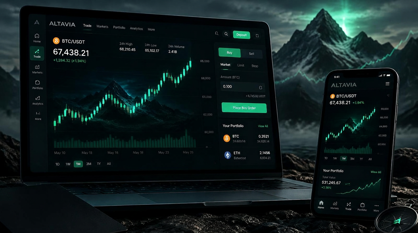 Terminal de trading profesional de Altavia Markets